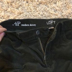 Ann Taylor Loft Green Corduroy Petite Pants